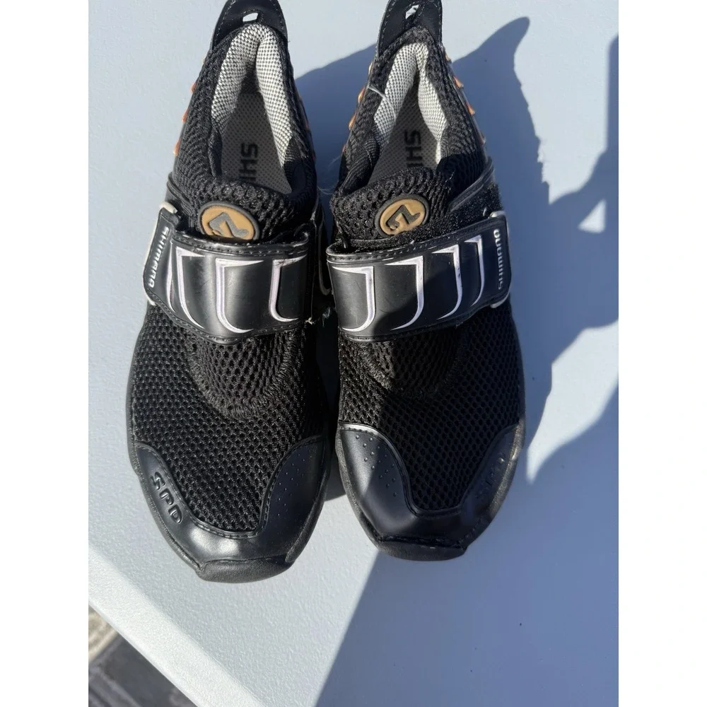 Shimano SPD Womens Black Mesh Slip On Strap Cycling Riding Shoes Size 5